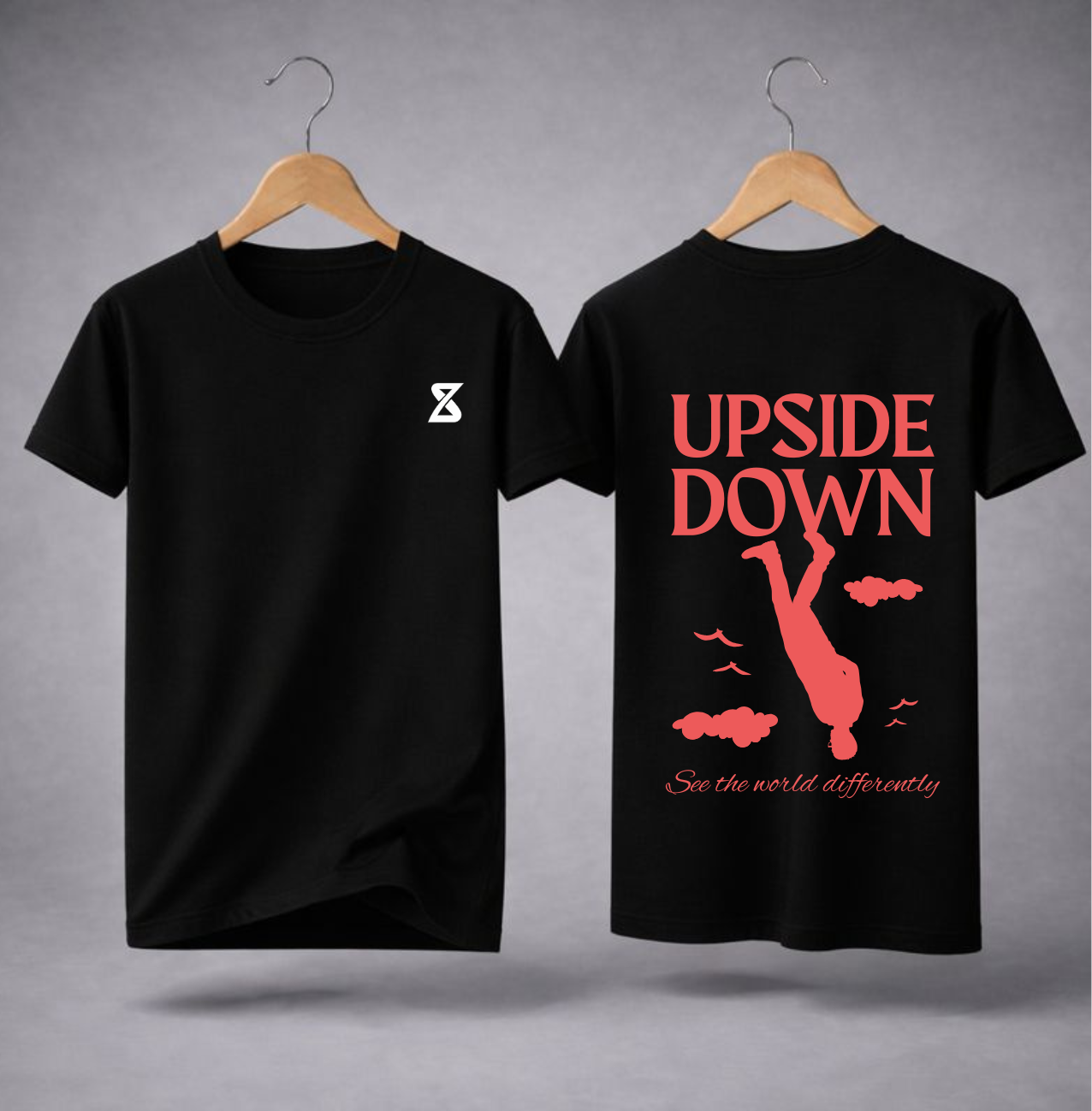 Upside down round neck