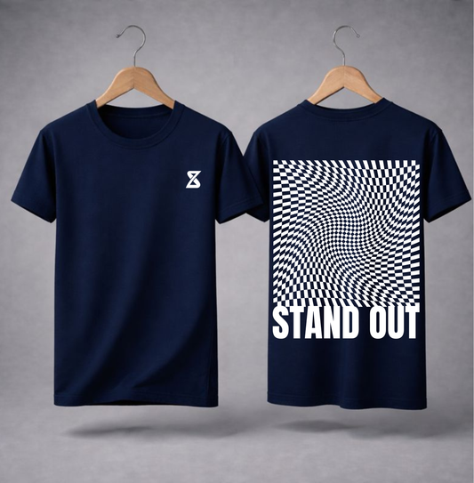 Stand out round neck